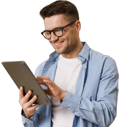 Client checking their MAM allocation and results on a tablet